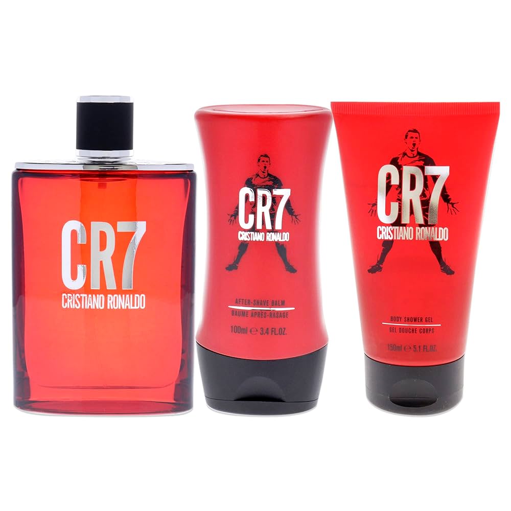 Set Cristiano Ronaldo Cr7 3 Piezas 100Ml Edt, 150Ml Shower Gel, 150Ml Bodyspray