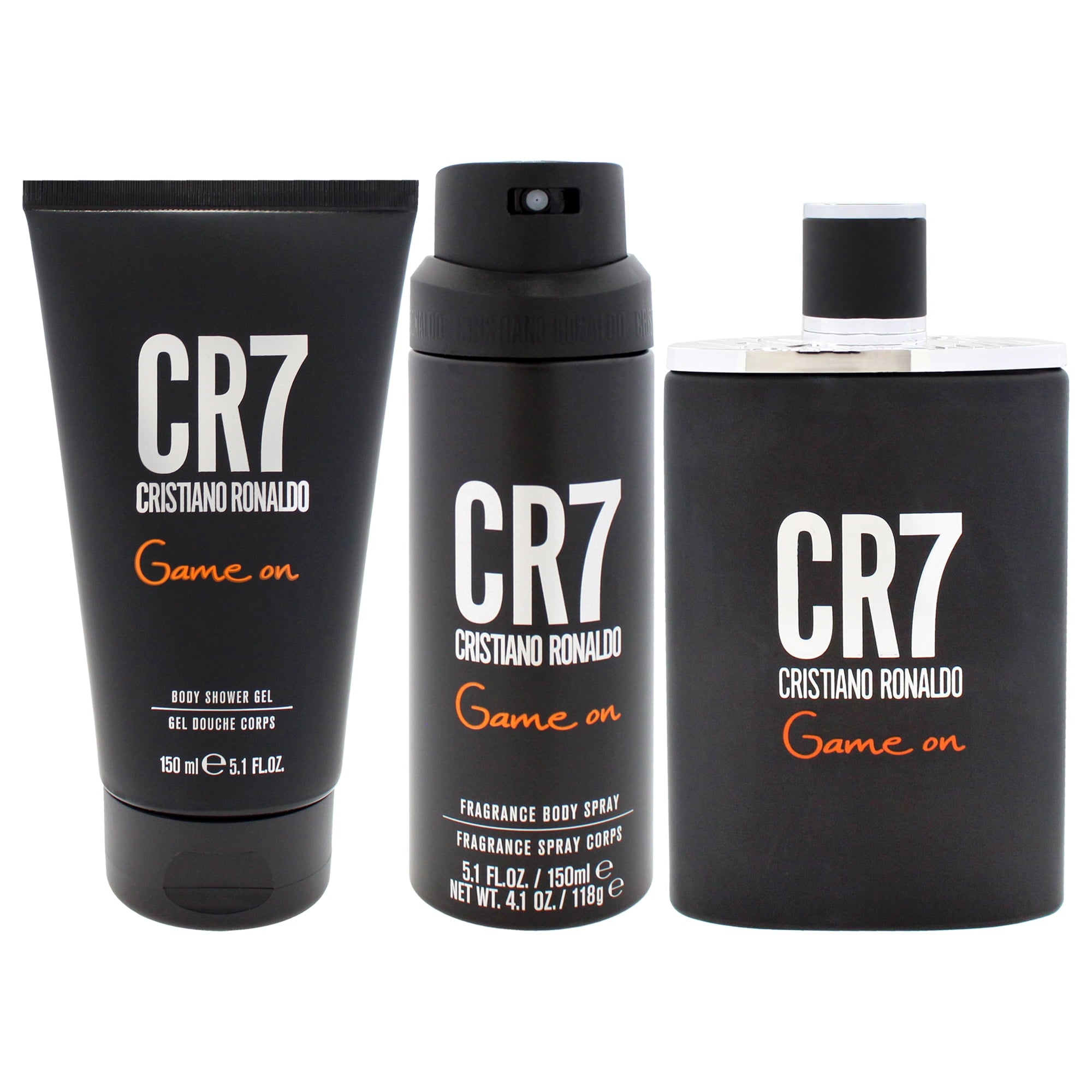Set Cristiano Ronaldo Cr7 Game On Man 3 Piezas 100Ml Edt, 150Ml Shower Gel, 150Ml Bodyspray